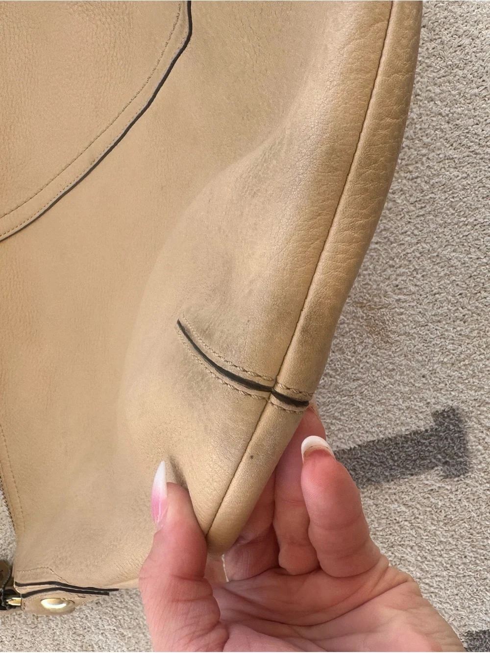 Coach Tan Leather Hobo Bag